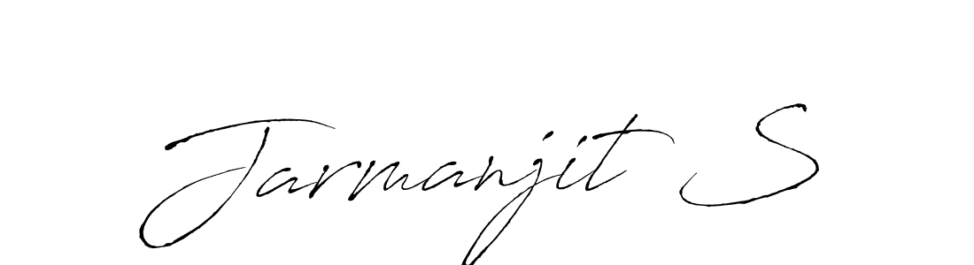 How to make Jarmanjit S signature? Antro_Vectra is a professional autograph style. Create handwritten signature for Jarmanjit S name. Jarmanjit S signature style 6 images and pictures png