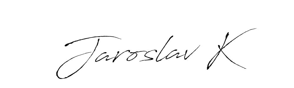 Design your own signature with our free online signature maker. With this signature software, you can create a handwritten (Antro_Vectra) signature for name Jaroslav K. Jaroslav K signature style 6 images and pictures png