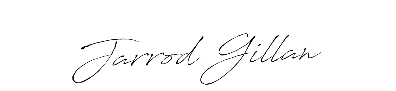 The best way (Antro_Vectra) to make a short signature is to pick only two or three words in your name. The name Jarrod Gillan include a total of six letters. For converting this name. Jarrod Gillan signature style 6 images and pictures png