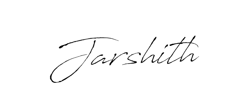 Make a beautiful signature design for name Jarshith. With this signature (Antro_Vectra) style, you can create a handwritten signature for free. Jarshith signature style 6 images and pictures png