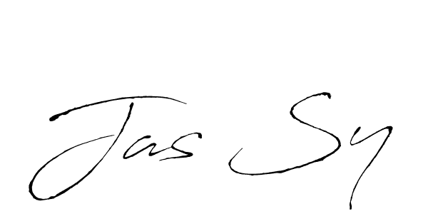 Make a beautiful signature design for name Jas Sy. With this signature (Antro_Vectra) style, you can create a handwritten signature for free. Jas Sy signature style 6 images and pictures png