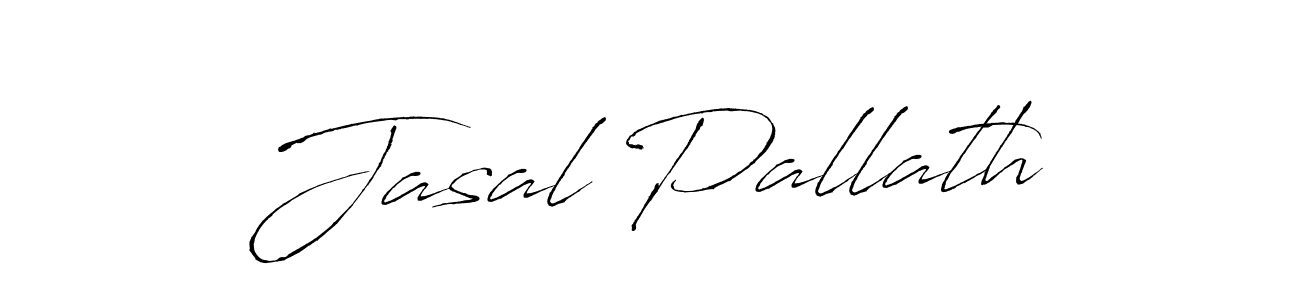 Make a beautiful signature design for name Jasal Pallath. With this signature (Antro_Vectra) style, you can create a handwritten signature for free. Jasal Pallath signature style 6 images and pictures png