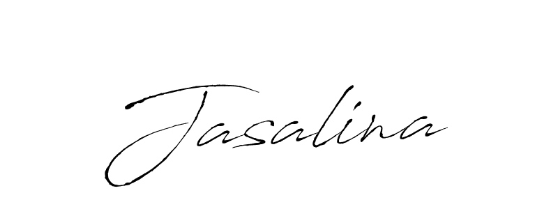 Use a signature maker to create a handwritten signature online. With this signature software, you can design (Antro_Vectra) your own signature for name Jasalina. Jasalina signature style 6 images and pictures png