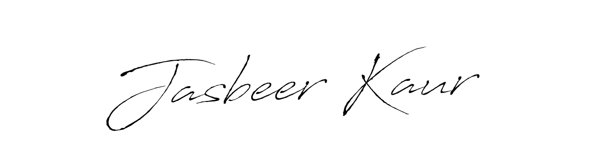 How to make Jasbeer Kaur signature? Antro_Vectra is a professional autograph style. Create handwritten signature for Jasbeer Kaur name. Jasbeer Kaur signature style 6 images and pictures png