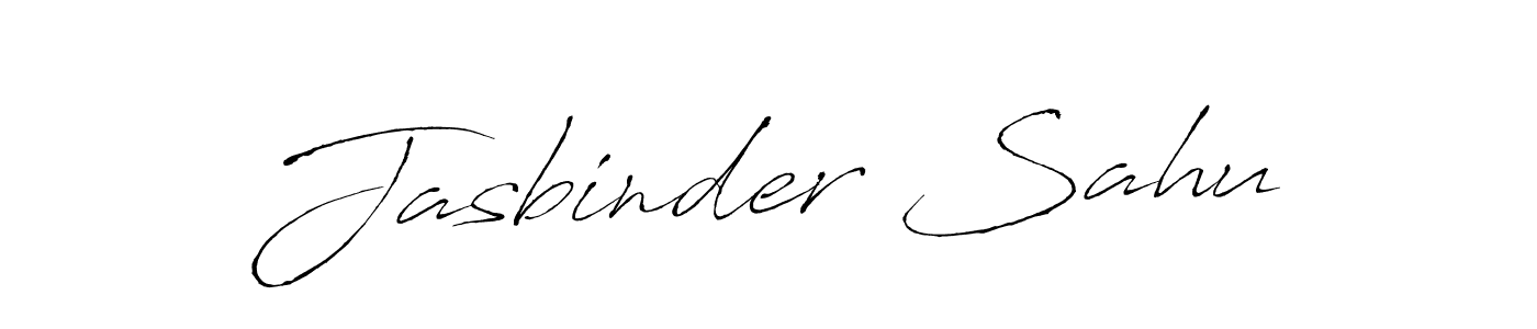 Jasbinder Sahu stylish signature style. Best Handwritten Sign (Antro_Vectra) for my name. Handwritten Signature Collection Ideas for my name Jasbinder Sahu. Jasbinder Sahu signature style 6 images and pictures png