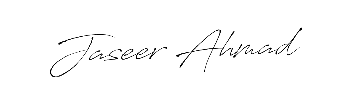 Create a beautiful signature design for name Jaseer Ahmad. With this signature (Antro_Vectra) fonts, you can make a handwritten signature for free. Jaseer Ahmad signature style 6 images and pictures png