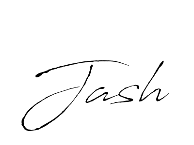 Design your own signature with our free online signature maker. With this signature software, you can create a handwritten (Antro_Vectra) signature for name Jash. Jash signature style 6 images and pictures png