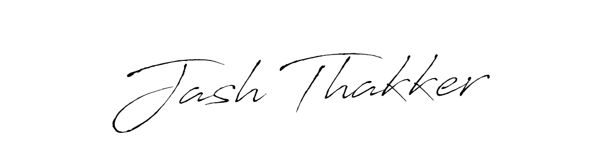 Create a beautiful signature design for name Jash Thakker. With this signature (Antro_Vectra) fonts, you can make a handwritten signature for free. Jash Thakker signature style 6 images and pictures png