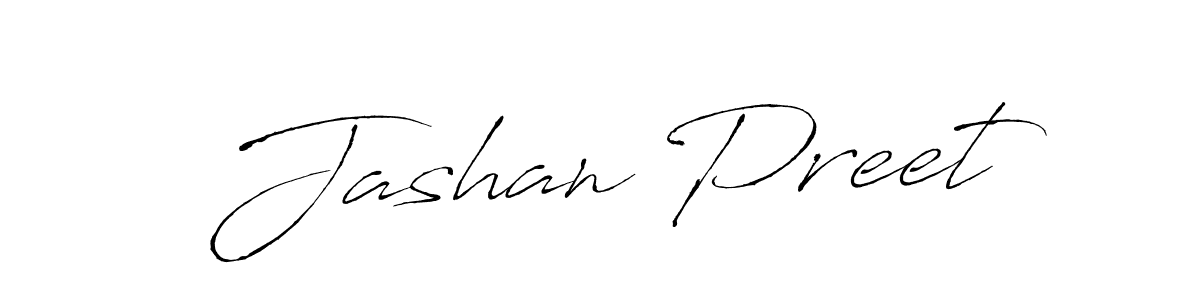 Design your own signature with our free online signature maker. With this signature software, you can create a handwritten (Antro_Vectra) signature for name Jashan Preet. Jashan Preet signature style 6 images and pictures png