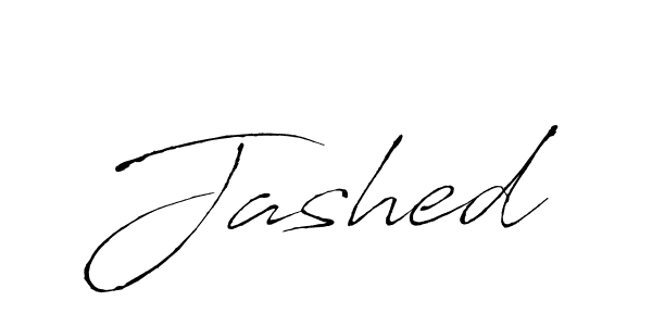 Make a beautiful signature design for name Jashed. With this signature (Antro_Vectra) style, you can create a handwritten signature for free. Jashed signature style 6 images and pictures png