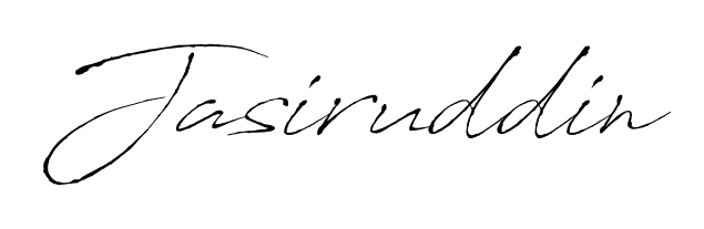 How to make Jasiruddin signature? Antro_Vectra is a professional autograph style. Create handwritten signature for Jasiruddin name. Jasiruddin signature style 6 images and pictures png