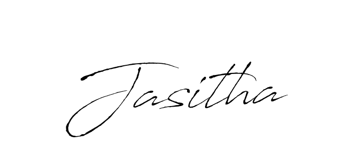 Make a beautiful signature design for name Jasitha. With this signature (Antro_Vectra) style, you can create a handwritten signature for free. Jasitha signature style 6 images and pictures png