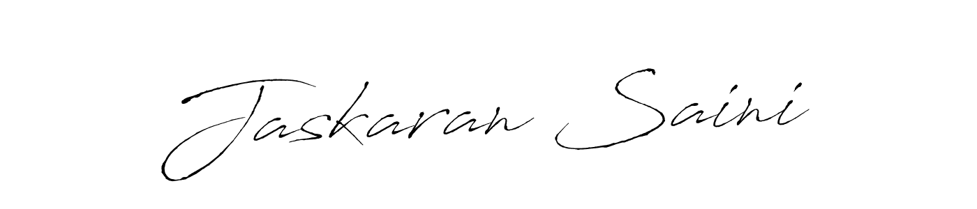 Create a beautiful signature design for name Jaskaran Saini. With this signature (Antro_Vectra) fonts, you can make a handwritten signature for free. Jaskaran Saini signature style 6 images and pictures png