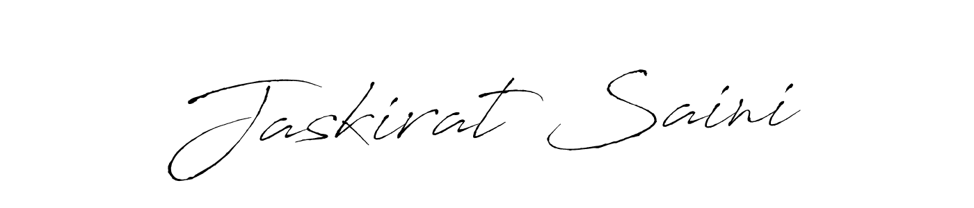 Make a beautiful signature design for name Jaskirat Saini. With this signature (Antro_Vectra) style, you can create a handwritten signature for free. Jaskirat Saini signature style 6 images and pictures png