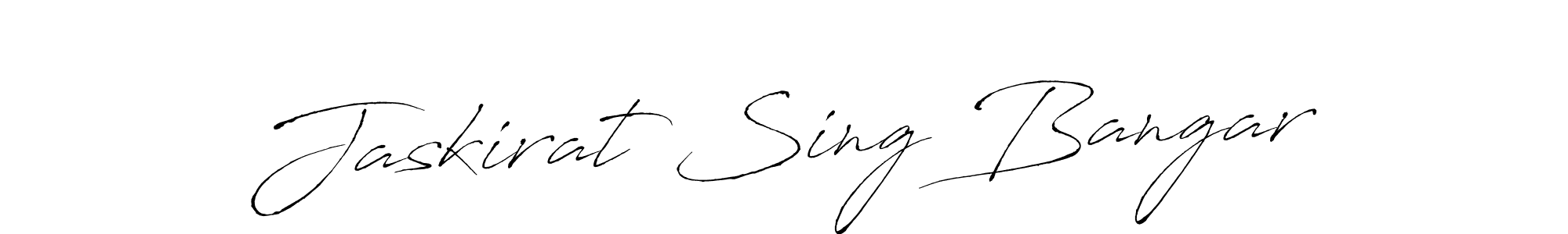 You should practise on your own different ways (Antro_Vectra) to write your name (Jaskirat Sing Bangar) in signature. don't let someone else do it for you. Jaskirat Sing Bangar signature style 6 images and pictures png