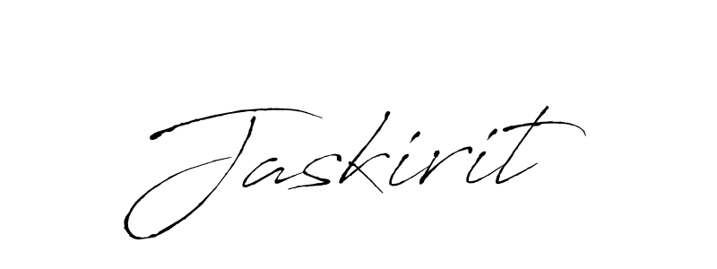 How to make Jaskirit signature? Antro_Vectra is a professional autograph style. Create handwritten signature for Jaskirit name. Jaskirit signature style 6 images and pictures png