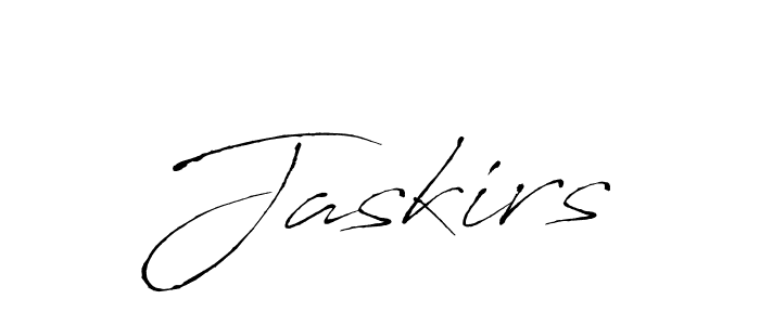 Design your own signature with our free online signature maker. With this signature software, you can create a handwritten (Antro_Vectra) signature for name Jaskirs. Jaskirs signature style 6 images and pictures png