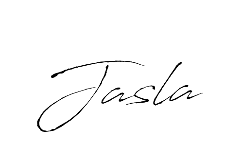 Design your own signature with our free online signature maker. With this signature software, you can create a handwritten (Antro_Vectra) signature for name Jasla. Jasla signature style 6 images and pictures png