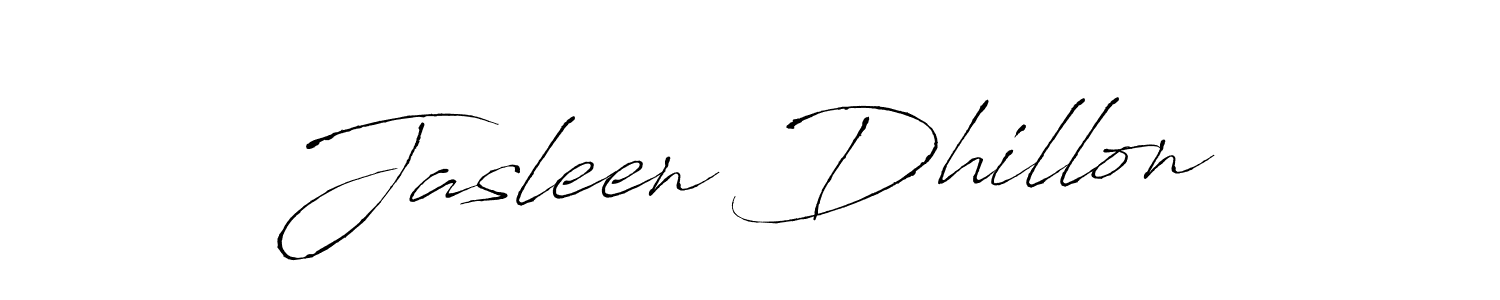 Make a beautiful signature design for name Jasleen Dhillon. With this signature (Antro_Vectra) style, you can create a handwritten signature for free. Jasleen Dhillon signature style 6 images and pictures png