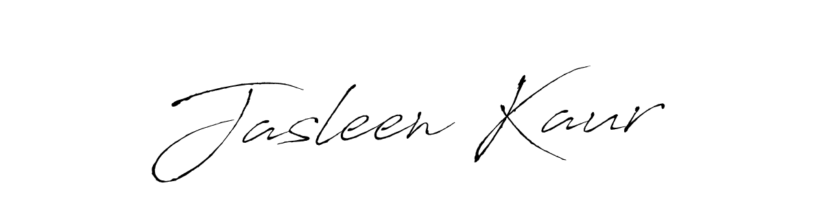 Make a beautiful signature design for name Jasleen Kaur. With this signature (Antro_Vectra) style, you can create a handwritten signature for free. Jasleen Kaur signature style 6 images and pictures png