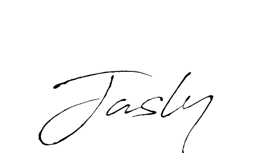 Design your own signature with our free online signature maker. With this signature software, you can create a handwritten (Antro_Vectra) signature for name Jasly. Jasly signature style 6 images and pictures png