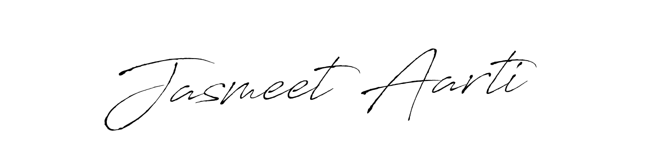 Design your own signature with our free online signature maker. With this signature software, you can create a handwritten (Antro_Vectra) signature for name Jasmeet Aarti. Jasmeet Aarti signature style 6 images and pictures png