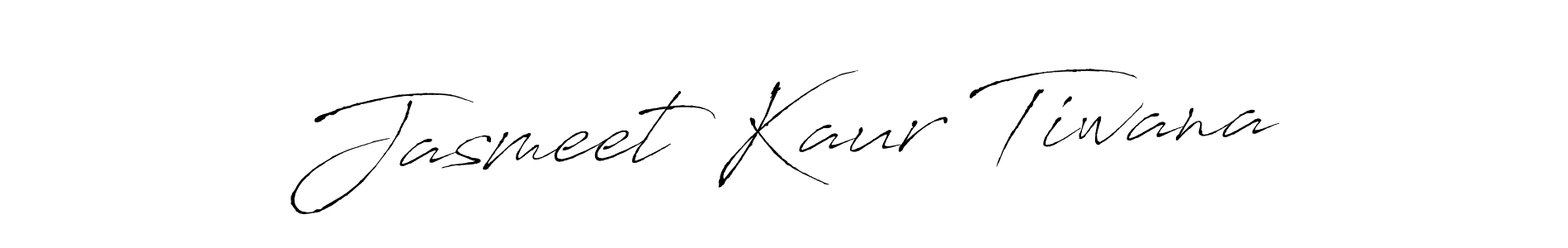 Jasmeet Kaur Tiwana stylish signature style. Best Handwritten Sign (Antro_Vectra) for my name. Handwritten Signature Collection Ideas for my name Jasmeet Kaur Tiwana. Jasmeet Kaur Tiwana signature style 6 images and pictures png