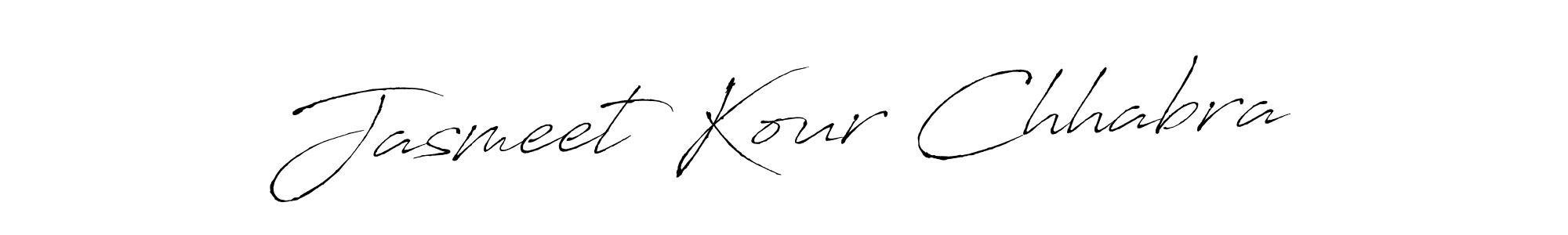 How to make Jasmeet Kour Chhabra signature? Antro_Vectra is a professional autograph style. Create handwritten signature for Jasmeet Kour Chhabra name. Jasmeet Kour Chhabra signature style 6 images and pictures png