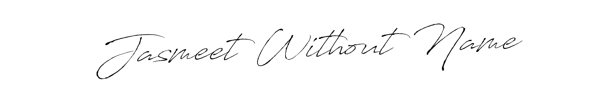 Jasmeet Without Name stylish signature style. Best Handwritten Sign (Antro_Vectra) for my name. Handwritten Signature Collection Ideas for my name Jasmeet Without Name. Jasmeet Without Name signature style 6 images and pictures png