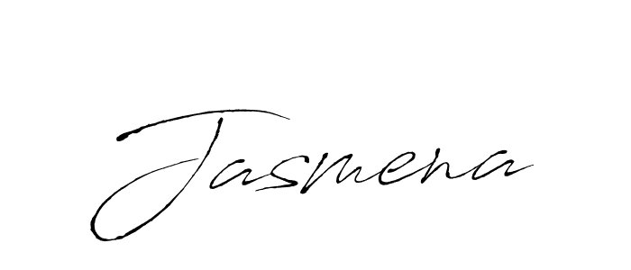 Design your own signature with our free online signature maker. With this signature software, you can create a handwritten (Antro_Vectra) signature for name Jasmena. Jasmena signature style 6 images and pictures png