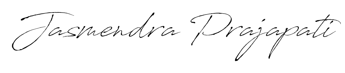 A modern signature idea for name Jasmendra Prajapati using Antro_Vectra font. Clean strokes and elegant curves make it stand out instantly. Jasmendra Prajapati signature style 6 images and pictures png