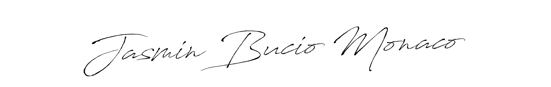 You should practise on your own different ways (Antro_Vectra) to write your name (Jasmin Bucio Monaco) in signature. don't let someone else do it for you. Jasmin Bucio Monaco signature style 6 images and pictures png