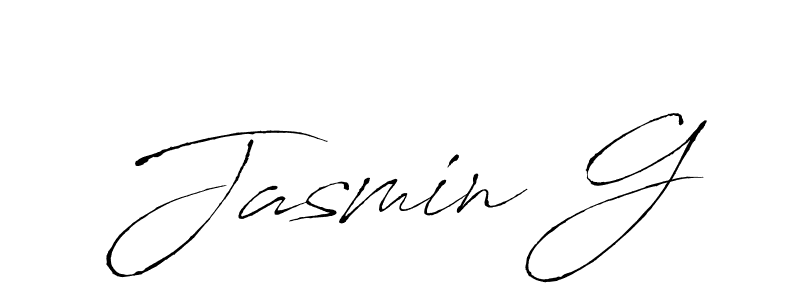 This is the best signature style for the Jasmin G name. Also you like these signature font (Antro_Vectra). Mix name signature. Jasmin G signature style 6 images and pictures png
