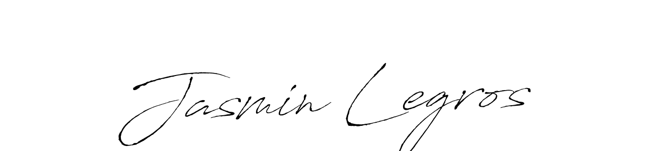 You should practise on your own different ways (Antro_Vectra) to write your name (Jasmin Legros) in signature. don't let someone else do it for you. Jasmin Legros signature style 6 images and pictures png