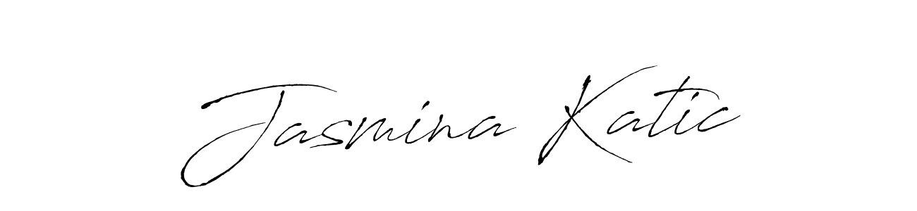 How to make Jasmina Katic signature? Antro_Vectra is a professional autograph style. Create handwritten signature for Jasmina Katic name. Jasmina Katic signature style 6 images and pictures png