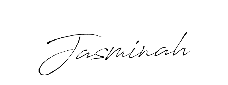 How to make Jasminah signature? Antro_Vectra is a professional autograph style. Create handwritten signature for Jasminah name. Jasminah signature style 6 images and pictures png