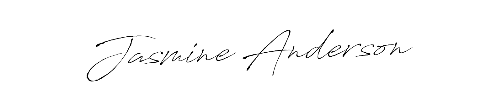 How to make Jasmine Anderson name signature. Use Antro_Vectra style for creating short signs online. This is the latest handwritten sign. Jasmine Anderson signature style 6 images and pictures png