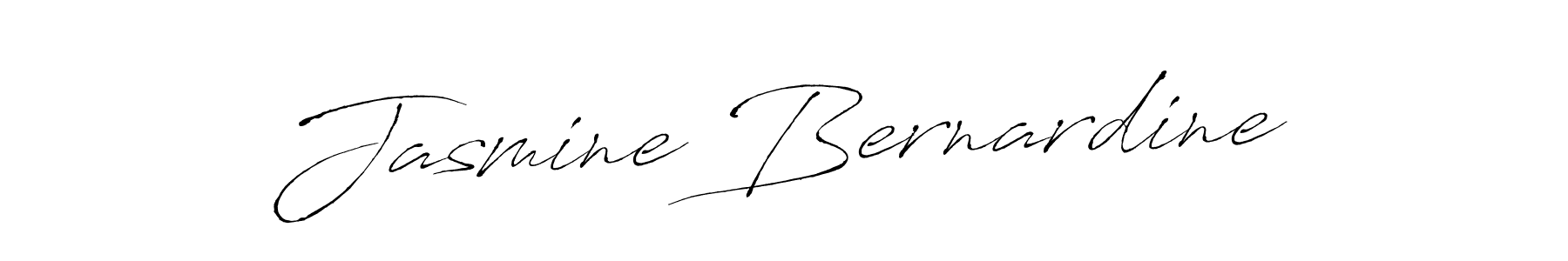 How to make Jasmine Bernardine name signature. Use Antro_Vectra style for creating short signs online. This is the latest handwritten sign. Jasmine Bernardine signature style 6 images and pictures png