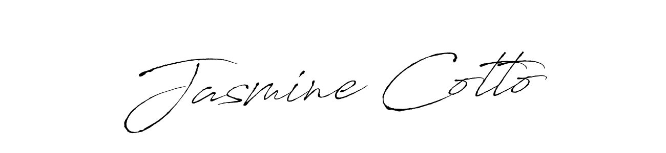 You should practise on your own different ways (Antro_Vectra) to write your name (Jasmine Cotto) in signature. don't let someone else do it for you. Jasmine Cotto signature style 6 images and pictures png