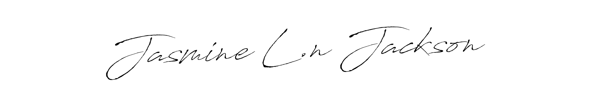 How to make Jasmine L.n Jackson signature? Antro_Vectra is a professional autograph style. Create handwritten signature for Jasmine L.n Jackson name. Jasmine L.n Jackson signature style 6 images and pictures png