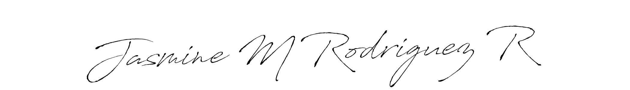 It looks lik you need a new signature style for name Jasmine M Rodriguez R. Design unique handwritten (Antro_Vectra) signature with our free signature maker in just a few clicks. Jasmine M Rodriguez R signature style 6 images and pictures png