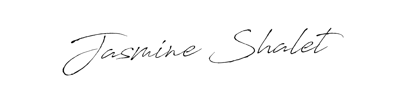 Make a beautiful signature design for name Jasmine Shalet. With this signature (Antro_Vectra) style, you can create a handwritten signature for free. Jasmine Shalet signature style 6 images and pictures png