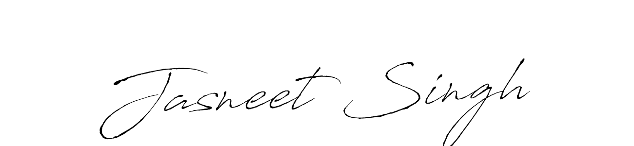 How to make Jasneet Singh name signature. Use Antro_Vectra style for creating short signs online. This is the latest handwritten sign. Jasneet Singh signature style 6 images and pictures png