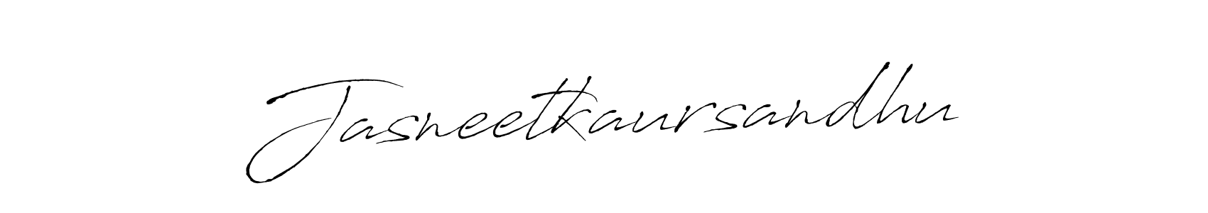 Make a beautiful signature design for name Jasneetkaursandhu. With this signature (Antro_Vectra) style, you can create a handwritten signature for free. Jasneetkaursandhu signature style 6 images and pictures png