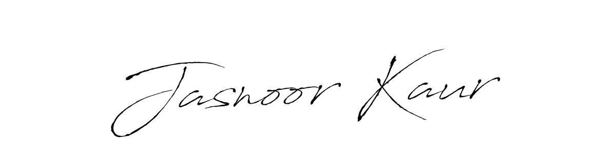 How to make Jasnoor Kaur name signature. Use Antro_Vectra style for creating short signs online. This is the latest handwritten sign. Jasnoor Kaur signature style 6 images and pictures png