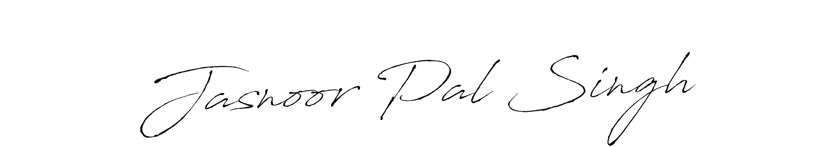 How to make Jasnoor Pal Singh signature? Antro_Vectra is a professional autograph style. Create handwritten signature for Jasnoor Pal Singh name. Jasnoor Pal Singh signature style 6 images and pictures png