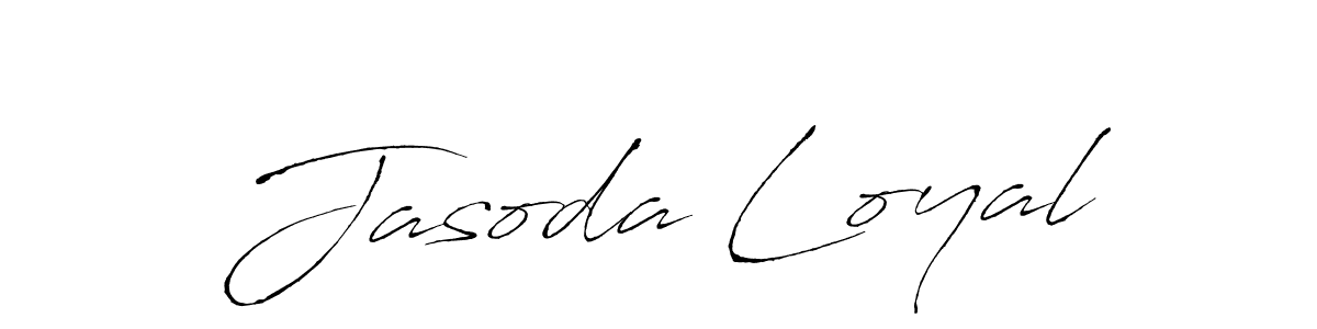 Design your own signature with our free online signature maker. With this signature software, you can create a handwritten (Antro_Vectra) signature for name Jasoda Loyal. Jasoda Loyal signature style 6 images and pictures png