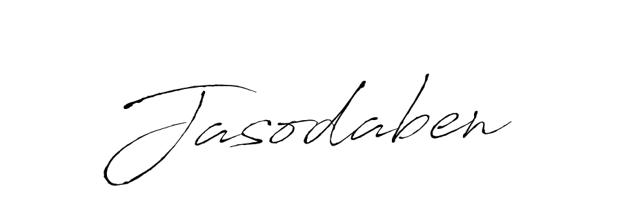 Jasodaben stylish signature style. Best Handwritten Sign (Antro_Vectra) for my name. Handwritten Signature Collection Ideas for my name Jasodaben. Jasodaben signature style 6 images and pictures png