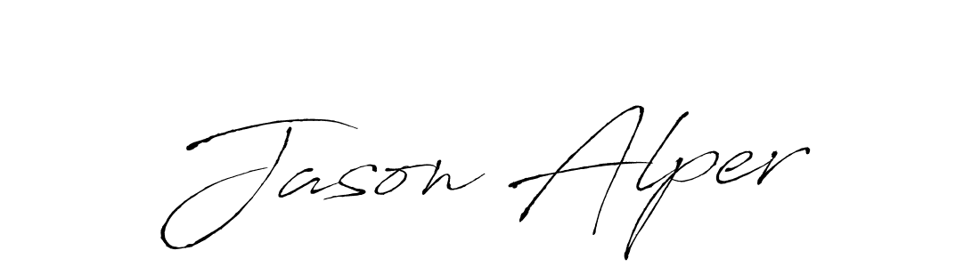 Jason Alper stylish signature style. Best Handwritten Sign (Antro_Vectra) for my name. Handwritten Signature Collection Ideas for my name Jason Alper. Jason Alper signature style 6 images and pictures png