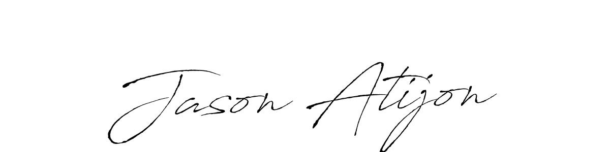 Jason Atijon stylish signature style. Best Handwritten Sign (Antro_Vectra) for my name. Handwritten Signature Collection Ideas for my name Jason Atijon. Jason Atijon signature style 6 images and pictures png